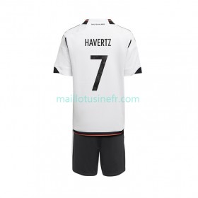 Maillot de Foot Allemagne Havertz 7 Domicile Coupe du monde 2022 - Enfant